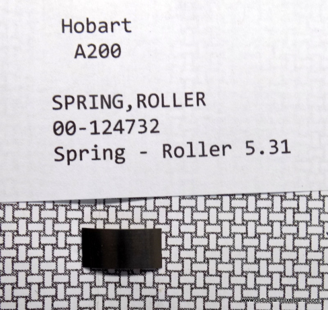 Hobart A200 Mixer Spring Roller 00-124732 New 